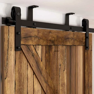 CCJH Schiebetürbeschlag Deckenmontage Barn Door Hardware Schiebetürsystem 1M--4M - Bild 1 von 14