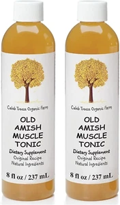 Caleb Treeze Organic Farms Old Amish Muscle Tonic 8 Oz (2 Pack) - Picture 1 of 12