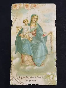 heilige karte chromolithographie santino bild pieuse "JUNGFRAU MARIA" - Bild 1 von 1