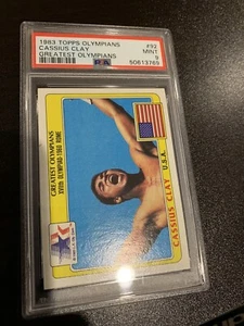 1983 Topps Greatest Olympians Cassius Clay card 92 psa 9 - Picture 1 of 2