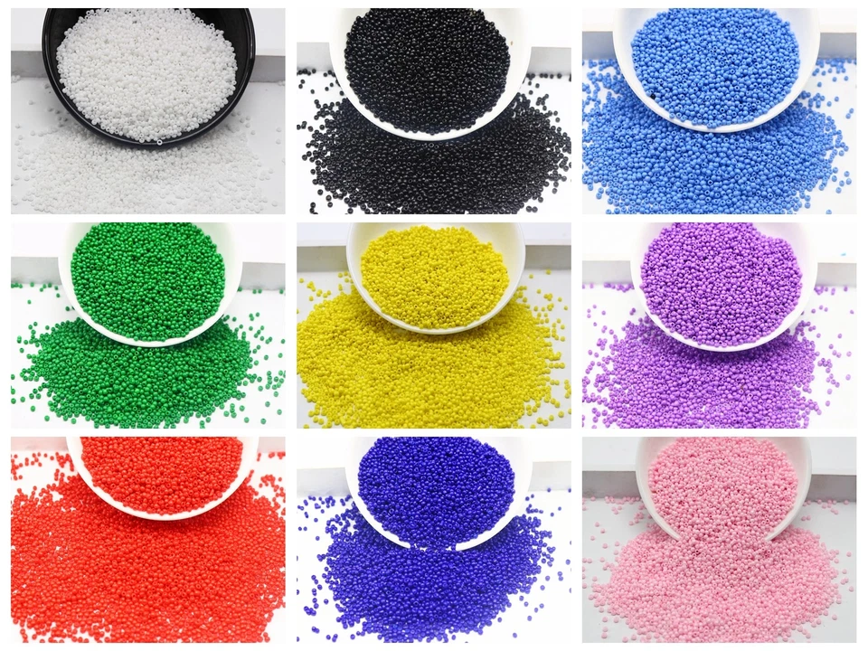 5000 pcs Opaque Mini Small Glass Beads 1.5mm(12/0) + Storage Box Jewelry Making - Image 1 of 4