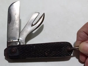 WWII British Army Utility Pocket Knife WATTS Sheffield Steel Products 1941 - Picture 1 of 8
