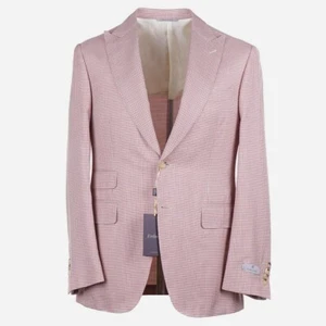 Canali Exclusive Slim-Fit Cashmere-Silk Peak Lapel Sport Coat 40R (Eu 50) NWT - Picture 1 of 10