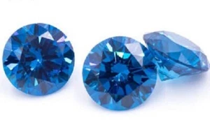PIEDRAS PRECIOSAS SUELTAS DE CIRCONIO CÚBICO - AZUL ZAFIRO - VARIOS TAMAÑOS - Imagen 1 de 4