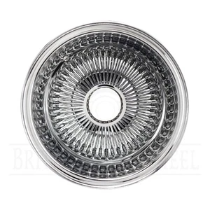 13x7 Reverse 100 Spoke Straight Lace Lowrider Wire Wheel | Single | 2ND QUALITY - Picture 1 of 9
