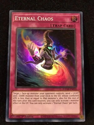 Yugioh Eternal Chaos TOCH-EN010 Super Rare 1st Ed NM/M - Image 1 of 4