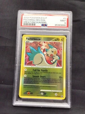 Pokemon Cards: Great Encounters Reverse Holo: Pachirisu 5/106 PSA 9 - Image 1 of 4