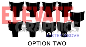 For Dodge Challenger Stripes Sport Hood Vinyl Graphics Decals Stickers 2015-2023 - Picture 1 of 12