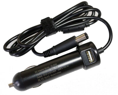Laptop DC Car Charger Adapter For Dell Inspiron 17R 5720 17R-5721 17R-5737 - Image 1 of 4