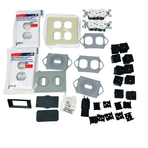 33 pcs Mixed Lot Leviton Outlets Covers, Wallplates, Duplex Receptacles and More - Picture 1 of 15
