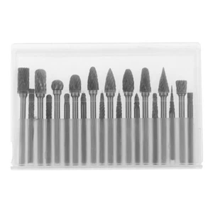 1/8" Double Cut Tungsten Carbide Rotary Burr Set For Contouring Porting Cutting - Picture 1 of 9