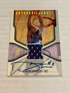 2000-01 UD SPX DESHAWN STEVENSON 2199/2500 EN TARJETA PARCHE DE NOVATO AUTOMÁTICO KINGS SP G1 - Imagen 1 de 2