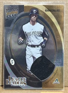 Luis Gonzalez 2002 Best Of Donruss Fan Clubleague Leaders Game Used Jersey #/150 - Picture 1 of 2