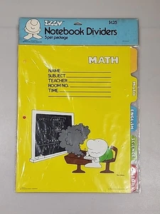 Cuaderno escolar Ziggy American Greetings 1979 de colección carpeta divisores sellados - Imagen 1 de 4
