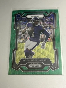 2023 Panini Prizm Green Wave Odell Beckham Jr. #25 Baltimore Ravens Football - Picture 1 of 2