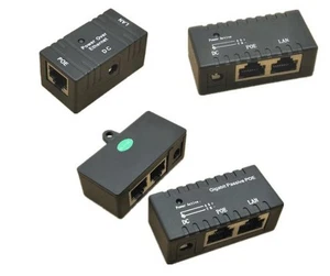 Inyector POE pasivo para cámara IP VoIP PhoneNetwrok dispositivo AP 12V - 48V lote - Imagen 1 de 4