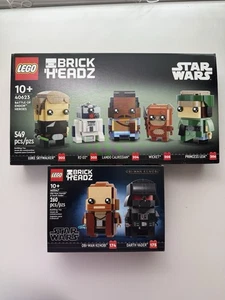 LEGO Star Wars Brickheadz Obi-Wan Kenobi & Darth Vader & Battle of Endor NIB - Picture 1 of 2
