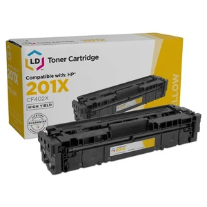Repuesto Cartucho de Tóner Compatible LD para HP 201X CF402X Alto Rendimiento (Amarillo) - Imagen 1 de 9