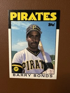 1986 Topps Traded Barry Bonds #11T Rookie RC Pittsburgh Pirates Mint Centered - Bild 1 von 2