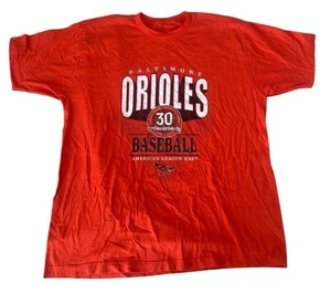 Baltimore Orioles Graphic T-Shirt 30th Anniversary Orange Size XL - Picture 1 of 3