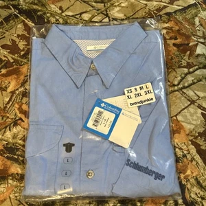 Camisa Columbia PFG Cabeza de Hueso Para Hombres Grande Azul Manga Corta Pesca Aire Libre FM7130 - Imagen 1 de 3