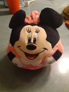 TY 2013 Walt Disney MINNIE MOUSE Beanie Ballz Round 5" Plush - Picture 1 of 3