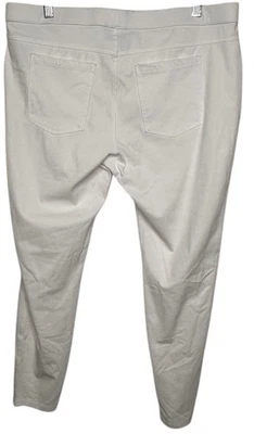 No Nonsense Stretch Denim Crop Jeggings White Back Pockets XL 16/18 Comfort - Изображение 1 из 2