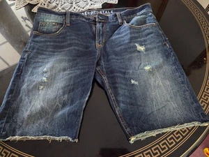Aeropostale Cut-Off Herren Jeansshorts Gr. 36 - Bild 1 von 5
