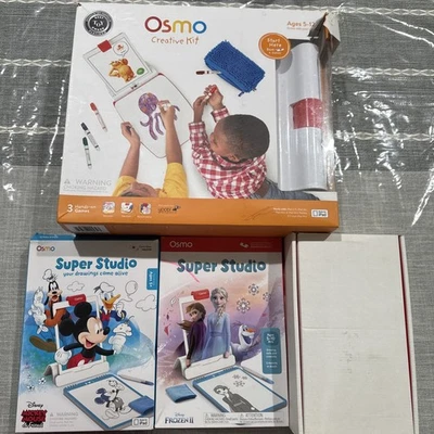 Osmo Bundle iPad Lot Creative Starter Disney Super Studio Frozen & Mickey Mouse. - Image 1 of 4