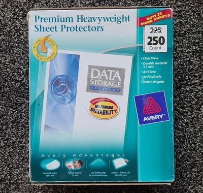Avery Premium Heavyweight Sheet Protectors, Clear, 250 Count - Image 1 of 2