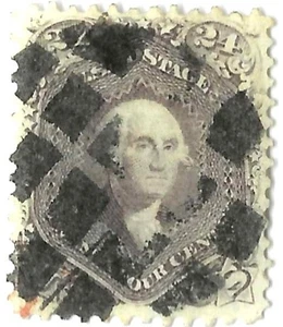 EAS_STAMPS US SCOTT #78 USED GRID CANCEL - Picture 1 of 1