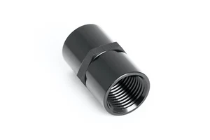 Connector 1/2" NPT Female Thread Black Anodized Coupling - Picture 1 of 2