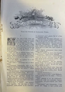 1892 Alexandre Dumas Short Story Zodomirsky's Duel illustrated - Picture 1 of 4