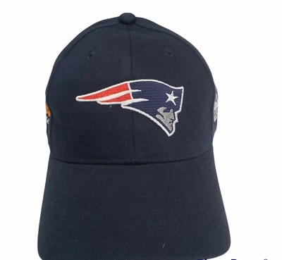 Nueva gorra de béisbol Reebok NE Patriots ajustable azul marino 100 % algodón caridad Foto 1 de 4