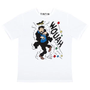 T-shirt 100% coton Moulinsart Tintin, Haddock Wouah Blanc (2022) - XXXL - Picture 1 of 2