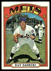 1972 Topps Baseball Card Ray Sadecki New York Mets #563 EX