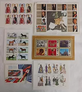 WORLDWIDE - LOT OF 6 SOUVENIR SHEETS - PRE- CANCELLED #303 - Picture 1 of 8
