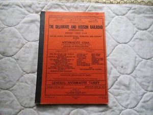 Delaware & Hudson Railroad Anthrazit Kohle Tarif 25.07.57 - Bild 1 von 4
