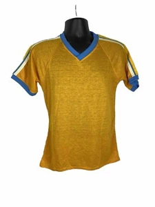 Vintage Pride Trikot T-Shirt Baseball Softball 70er Gold Hellblau Neu ohne Etikett 50/50 - Bild 1 von 11