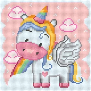 Kit de pintura de diamantes chispa artesanal Rainbow Unicorn CS2703 7,9 x 7,9 pulgadas - Imagen 1 de 3