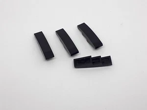 4x LEGO® Classic Dachstein Curved 1 x 4 No Studs 61678 Black - Picture 1 of 2