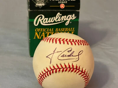 José Cardenal Cachorros de Chicago Firmado a Mano Oficial Liga Nacional de Béisbol Foto 1 de 3