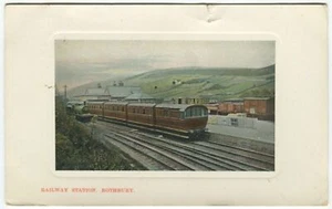 RAILWAY STATION, ROTHBURY - Northumberland Railway Postcard - Picture 1 of 2