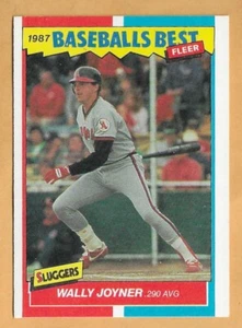 WALLY JOYNER ANGELS BÉISBOL MEJOR #22 DE 44 - FLEER CASI NUEVO - MONTADO 1988 - Imagen 1 de 2