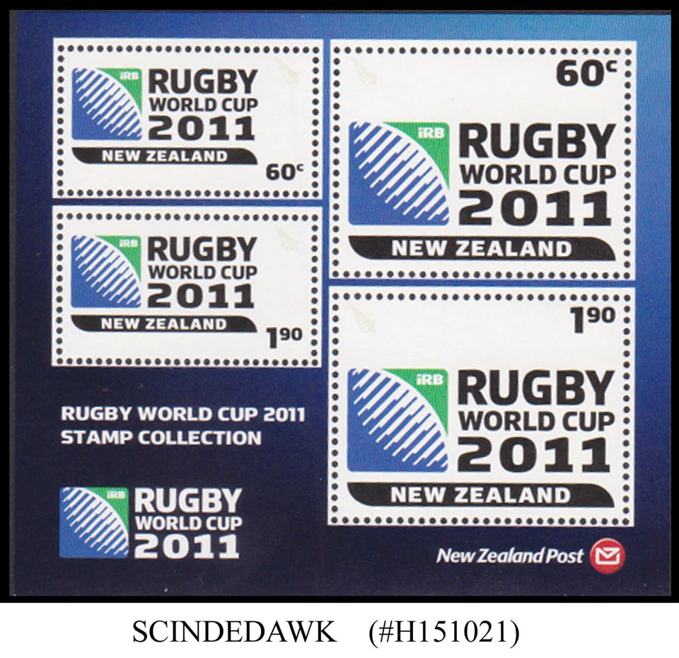 NEW ZEALAND - 2011 RUGBY WORLD CUP - MIN. SHEET MINT NH - Image 1 of 1
