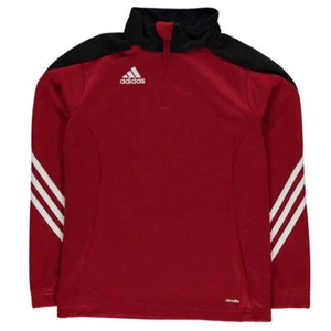 adidas Sere 14 Red/Black Zip Top Junior Boys New (Sizes From 5-13 Yrs) - Picture 1 of 4