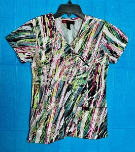 TOP EXFOLIANTE DE TRABAJO DE ENFERMERÍA MÉDICA PARA DAMAS REAL TALLA XXS - Imagen 1 de 2