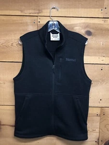 Marmout Mountain Works Full Zip Fleece Vest Mens Size Medium Outdoors Black - Picture 1 of 10