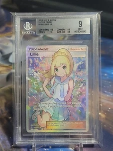 BGS 9 MINT LILLIE #151 ULTRA RARE FULL ART 2018 ULTRA PRIZM POKEMON TCG - Picture 1 of 5