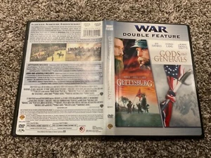 War Double Feature: Gettysburg & Gods and Generals (DVD, 2008, 2-Disc Set) - Foto 1 di 2